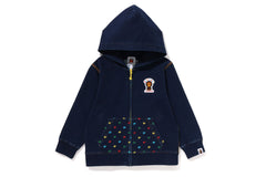 BABY MILO STA JERSEY DENIM ZIP HOODIE