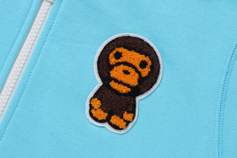 BABY MILO PATCH ZIP HOODIE