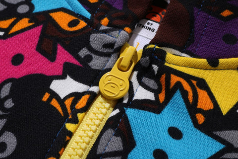 ALL BABY MILO STA COLOR BLOCK ZIP HOODIE