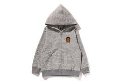 NEON CAMO JACQUARD BABY MILO ZIP HOODIE
