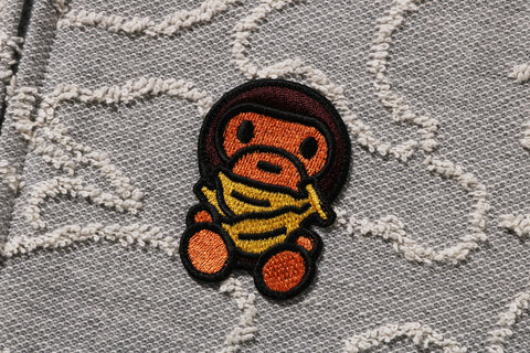 NEON CAMO JACQUARD BABY MILO ZIP HOODIE