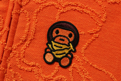 NEON CAMO JACQUARD BABY MILO ZIP HOODIE