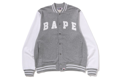 APE PIRATE SWEAT VARSITY JACKET