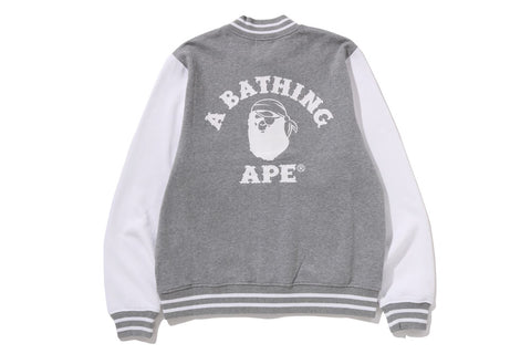 APE PIRATE SWEAT VARSITY JACKET