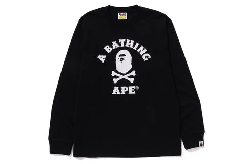 APE CROSSBONE COLLEGE LS TEE