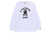 APE CROSSBONE COLLEGE LS TEE