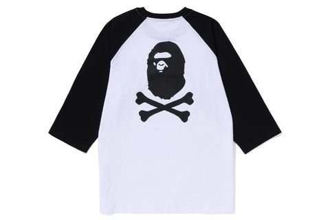 CROSSBONE EMBLEM RAGLAN 3/4 SLEEVE TEE