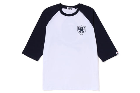 CROSSBONE EMBLEM RAGLAN 3/4 SLEEVE TEE