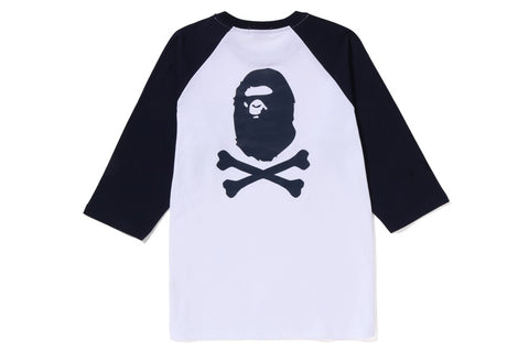 CROSSBONE EMBLEM RAGLAN 3/4 SLEEVE TEE