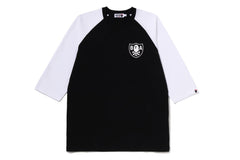 CROSSBONE EMBLEM RAGLAN 3/4 SLEEVE TEE