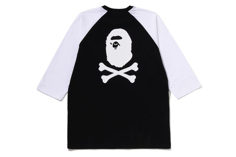 CROSSBONE EMBLEM RAGLAN 3/4 SLEEVE TEE