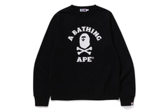 APE CROSSBONE COLLEGE CREWNECK SWEATSHIRT