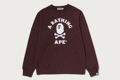 APE CROSSBONE COLLEGE CREWNECK SWEATSHIRT
