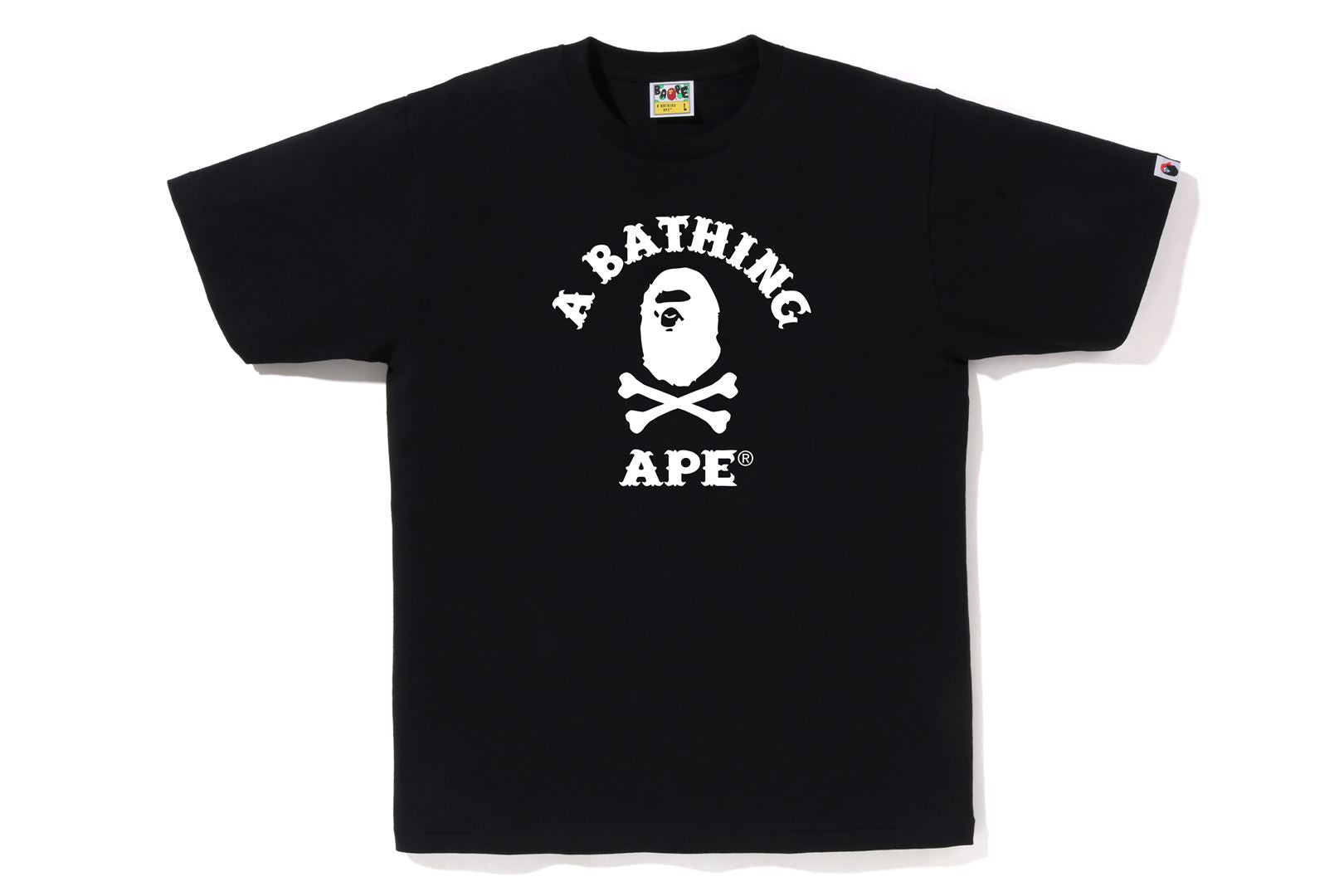 ape tシャツ APE CROSSBONE COLLEGE TEE | bapepirate.com