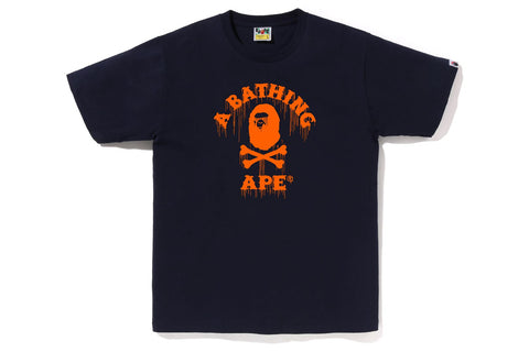 DRIP APE CROSSBONE COLLEGE TEE