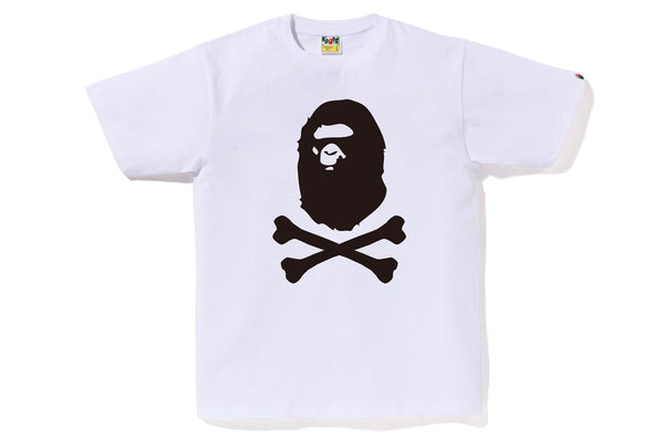 A BATHING APE APE CROSSBONE LS T サイズS 白 A BATHING APE APE CROSSBONE LS T サイズS 白
