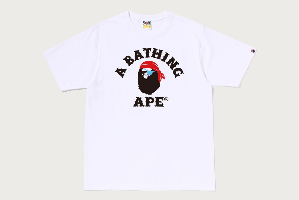 APE PIRATE COLLEGE TEE