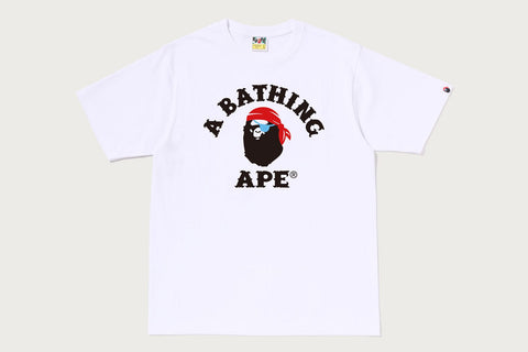 APE PIRATE COLLEGE TEE