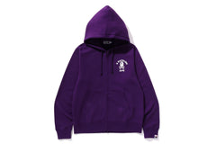 APE CROSSBONE COLLEGE ZIP HOODIE