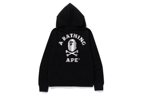 APE CROSSBONE COLLEGE ZIP HOODIE