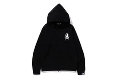 APE CROSSBONE COLLEGE ZIP HOODIE