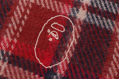 MR.BATHING APE CHECK SWEATER