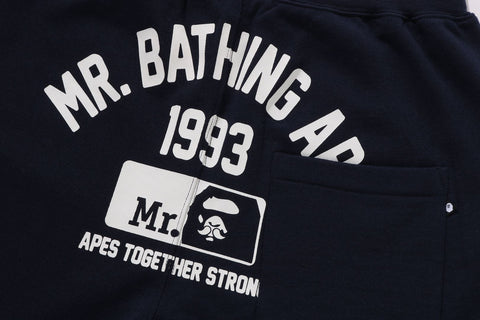 MR.BATHING APE COLLEGE SWEAT PANTS