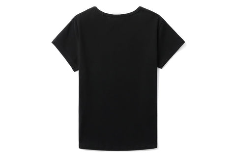 METAL TRIM OVERLOCK STITCHING TEE