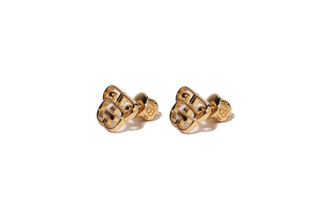 BAPY MINI LOGO EAR STUDS