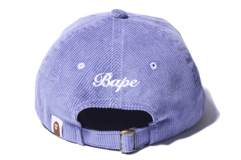 B EMBROIDERY CORDUROY PANEL CAP