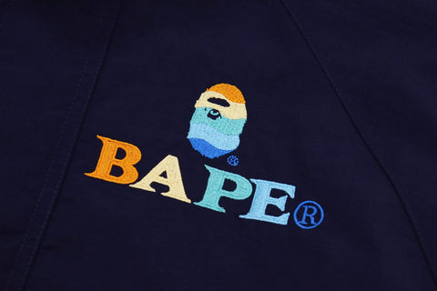 BAPE LOGO EMBROIDERY OVERSIZED JACKET