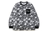 STRIPE ABC CAMO RELAXED FIT POCKET L/S TEE