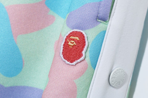 PASTEL MULTI CAMO SIDE BUTTON PANTS