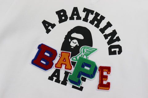BAPE PATCHED PUFF SLEEVE OVERSIZED CREWNECK