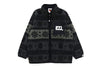 SNOW PATTERN STAND COLLAR JACKET