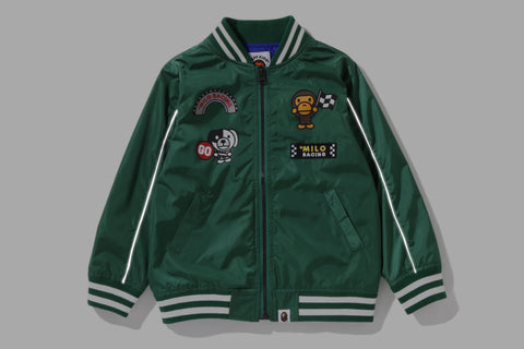 BABY MILO RACING TEAM EMBLEM PRINT JACKET