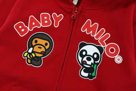 BABY MILO PANDA ZIP HOODIE