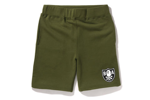 COLOR APE CROSSBONE ONE POINT SWEAT SHORTS
